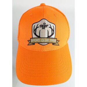 Winchester Sport Club 1955 Blaze Orange Hat – Adjustable Strapback Cap – EUC